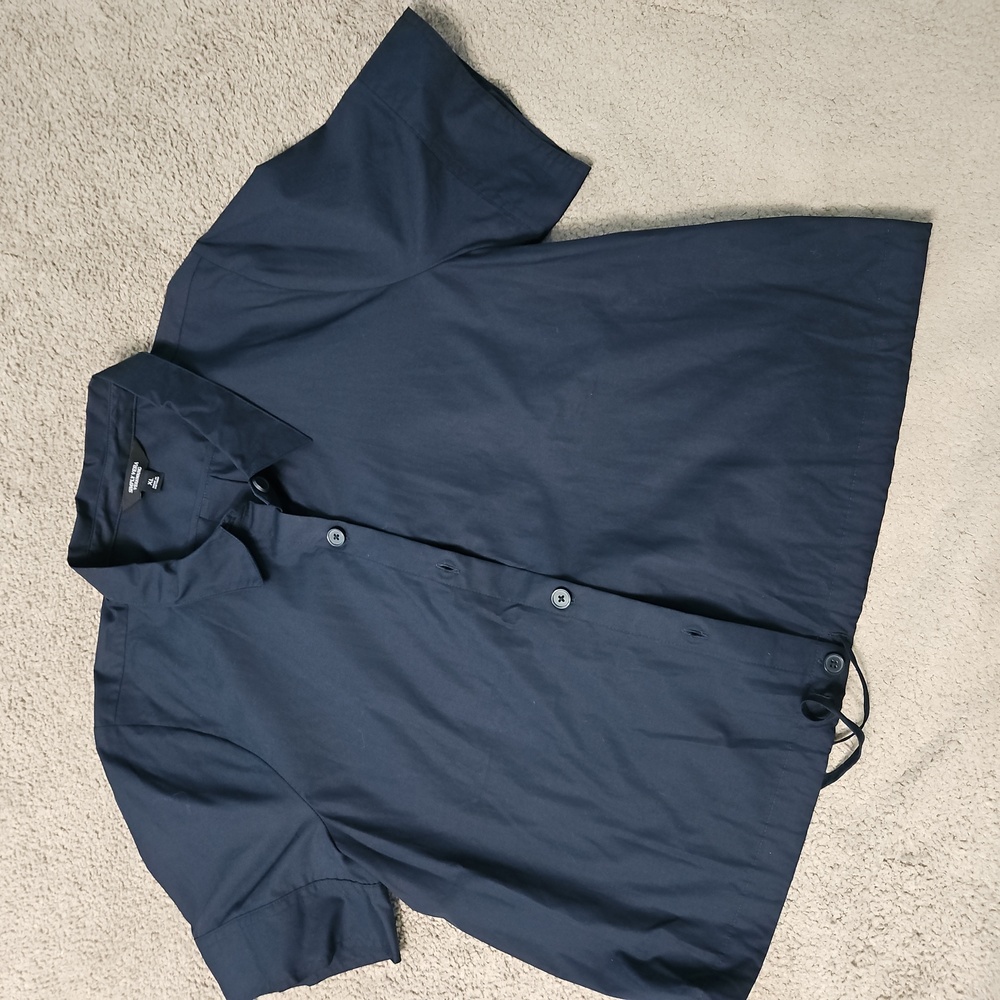 COPY - (NWOT) Vera Wang Navy Drawstring Waist Top Sz XL